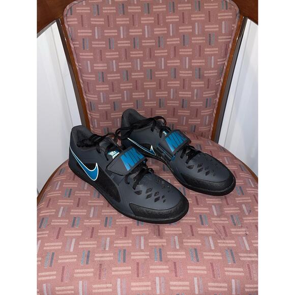 NEW Men's 9.5 Nike Zoom Rival SD 2 Black Green Throwing Shoes FZ9665-001 - Picture 4 of 9